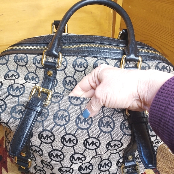 MICHAEL KORS Brown Fabric Purse/Satchel - Picture 6 of 11